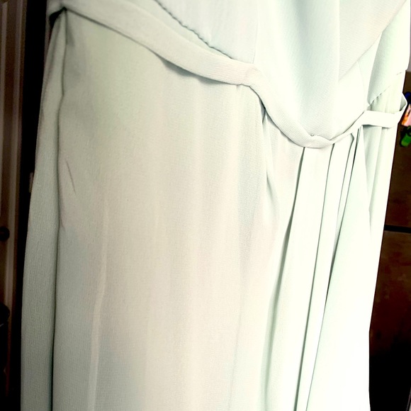 David’s Bridal Sage Green Bridesmaid Dress - Picture 2 of 7